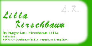 lilla kirschbaum business card